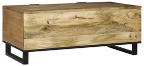 Mesa de Centro 100x54x40 cm - Madeira de Mangueira Maciça