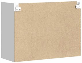 Armário parede de cozinha porta vidro Kalmar branco alto brilho