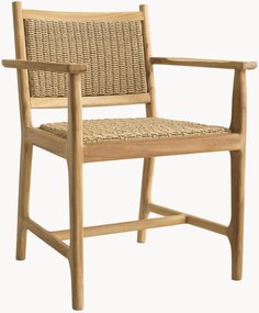 Cadeira de jantar para jardim em madeira de teca Pivetti