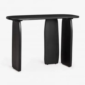Consola De Entrada 110x45 Cm Em Madeira De Manga Agathe Preto Claro - Sklum