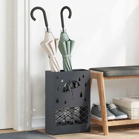 vidaXL Suporte de Guarda-Sol Antracite 28 x 12 x 41 cm Aço