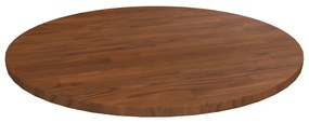 Tampo mesa redondo Ø50x1,5 cm carvalho tratado castanho-escuro