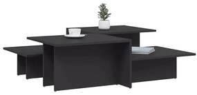 Mesas de centro 2 pcs derivados de madeira cinzento
