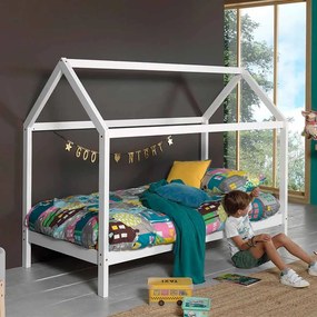 Conjunto Cama infantil de Casa DALLAS 90x200 com Colchão Branca