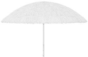 Guarda-sol de praia Hawaii 300 cm branco