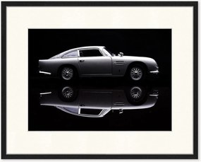 Fotografia emoldurada Aston Martin DB5 - James Bond