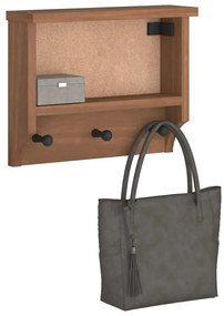Cabide de parede SANDNES 45x12x35 cm Pinho de madeira maciça