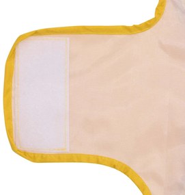 Capa de chuva para cães com tiras reflectoras amarelo M