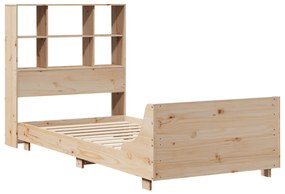 Cama sem colchão 75x190 cm madeira de pinho maciça