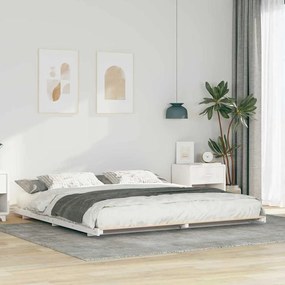 Estrutura de cama de chão Branco 180 x 220 cm
