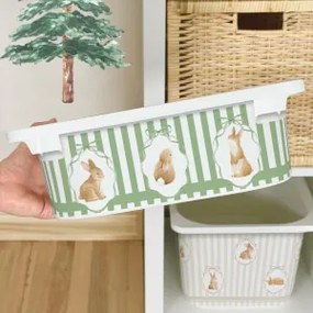 Autocolante para a caixa IKEA TROFAST - Coelhos divertidos