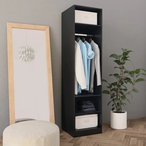 Roupeiro 50x50x200 cm derivados de madeira preto