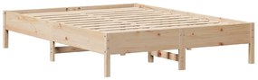 Cama sem colchão 160x200 cm madeira de pinho maciça