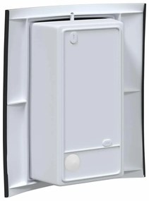 Luz de Parede Externa 2 pcs Preta Aço Inoxidável IP44