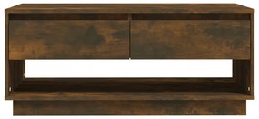 Mesa de centro 102,5x55x44 cm derivados madeira carvalho fumado