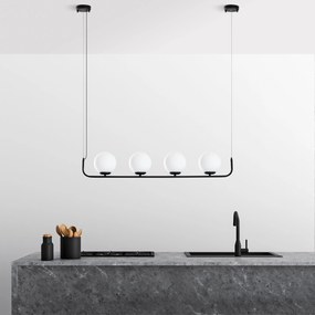Candeeiro Chandelier Faruk – Preto – 15 cm (4 Peças)