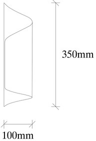 Aplique de Parede GMN-000012 – Creme – 10 x 16 cm