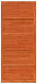 Porta de Celeiro Castanho Encerado 80x208 cm Madeira Sólida Pinho