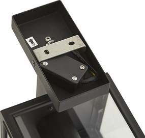 Candeeiro de parede industrial para exterior cinzento escuro IP44 - Sutton Down