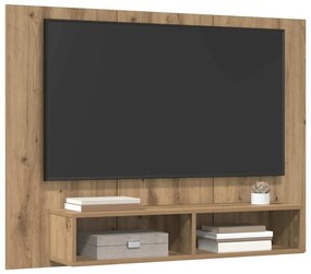 Gabinete de TV de Parede Carvalho Artesanal 120 x 23.5 x 90 cm