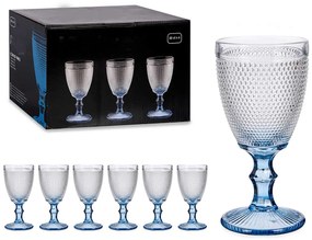 Conjunto 6 copos de Vinho | 2 Cores | Azul
