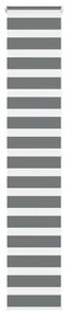 vidaXL Cortina de zebra 50x200 cm largura do tecido 45,9 cm poliéster