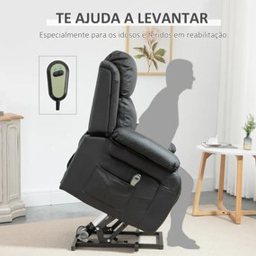 Poltrona Relax Levise com Reclinação Elétrica e Elevatória Levise - De