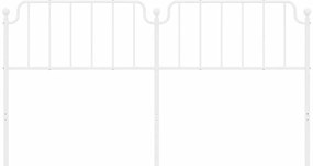 Cabeceira de cama 180 cm metal branco