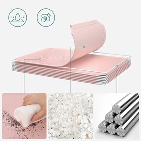 Conjunto de 16 cubos arrumação para crianças 123 x 31 x 123 cm Rosa