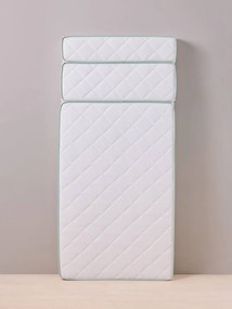 Colchão antiácaros em espuma, com tratamento Bi-ome NTL®, para cama evolutiva 90x140/170/190cm branco claro liso