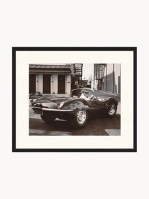 Fotografia emoldurada Steve McQueen in his Jaguar