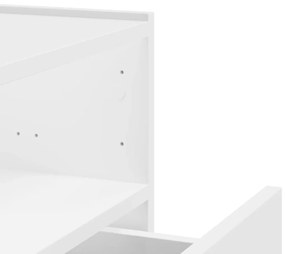 Mesa de cabeceira de parede 45x30x35 cm branco