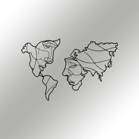 Acessório Decorativo de Parede Suret Two – Preto – 100 x 64 cm
