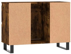 Armário casa de banho 80x33x60 cm deriv.madeira carvalho fumado