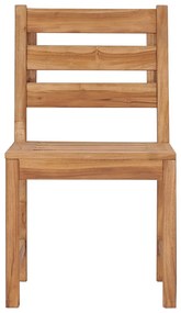 Cadeiras de jardim 2 pcs madeira de teca maciça