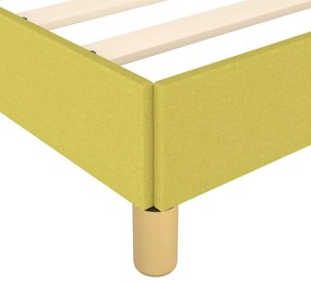 Estrutura de cama sem colchão 160x200 cm tecido verde