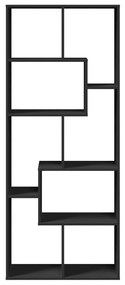 Estante divisória 67x25x161,5 cm derivados de madeira preto