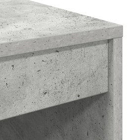 Secretária de Escrita Cinza Concreto MDF com visual concreto