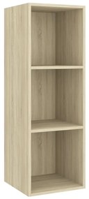 Conjunto móveis de TV 4 pcs madeira processada carvalho sonoma