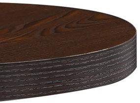 Mesa bistrô 40 cm MDF castanho-escuro