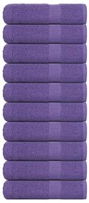 vidaXL Toalhas de banho 10 pcs FROGN 70x140 cm 100% algodão roxo