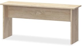 Mesa e bancos de jantar 3 pcs aglomerado carvalho