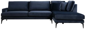 Sofá de Canto Papira - Azul Marinho - 283 x 180 x 90 cm