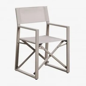 Pack De 2 Cadeiras De Diretor Dobráveis Para Jardim Em Aço Antoliana Moka Brown - Sklum