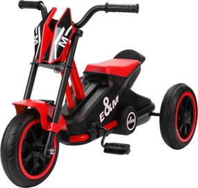 AIYAPLAY Triciclo para crianças, bicicleta de equilíbrio 3 rodas com pedal para 18 a 36 meses, para interior e exterior, vermelho | Aosom Portugal