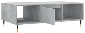 Mesa de centro 104x60x35 cm derivados madeira cinzento cimento