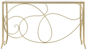 MESA CONSOLA 140X40X80 CM DOURADO