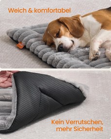 Manta para cães S 90 x 65 cm lavável na máquina cinzento