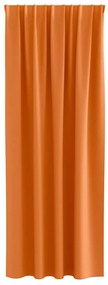Cortinas 2 pcs Laranja Brilhante 245 x 140 cm Poliéster
