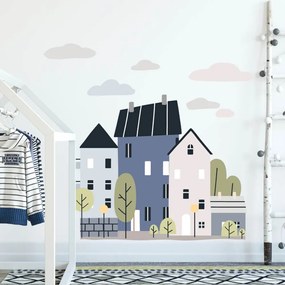 Autocolantes de parede para rapazes - Blue Town